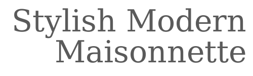 Stylish Modern Maisonnette logo